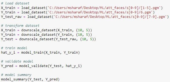 Linear Regression for Face Recognition