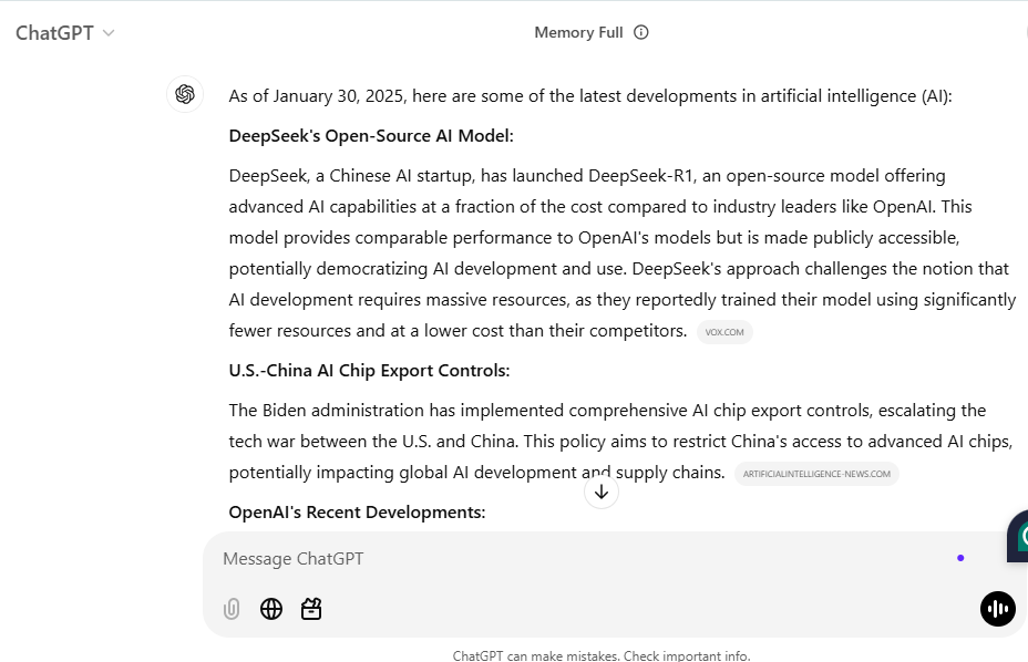 DeepSeek vs ChatGPT: A Comprehensive Comparison