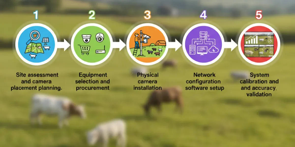 Deploying Cameras for AI livestock counting- Step by Step Guide