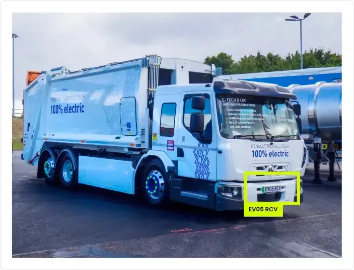 Customized ALPR for Sanitation & Waste Fleets