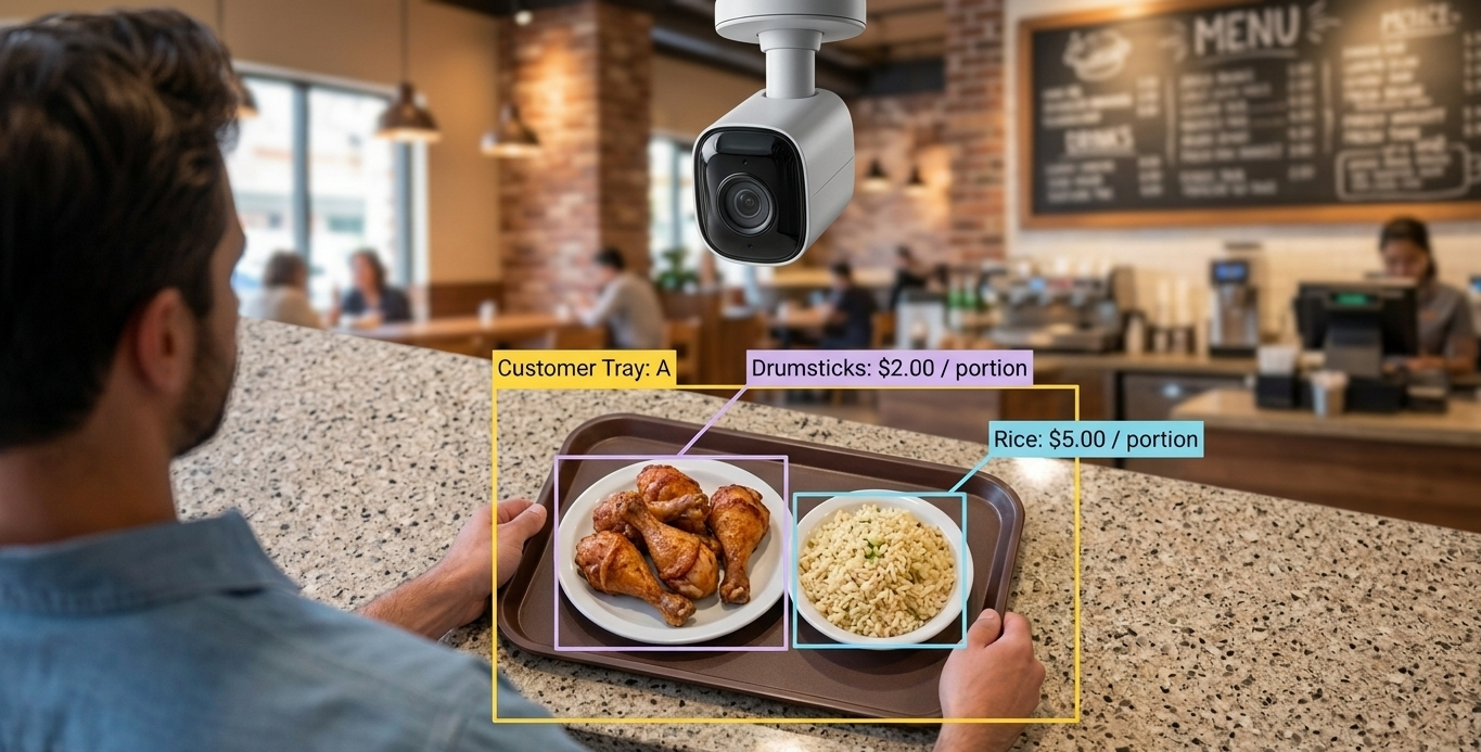 computer vision based Restaurant checkout system