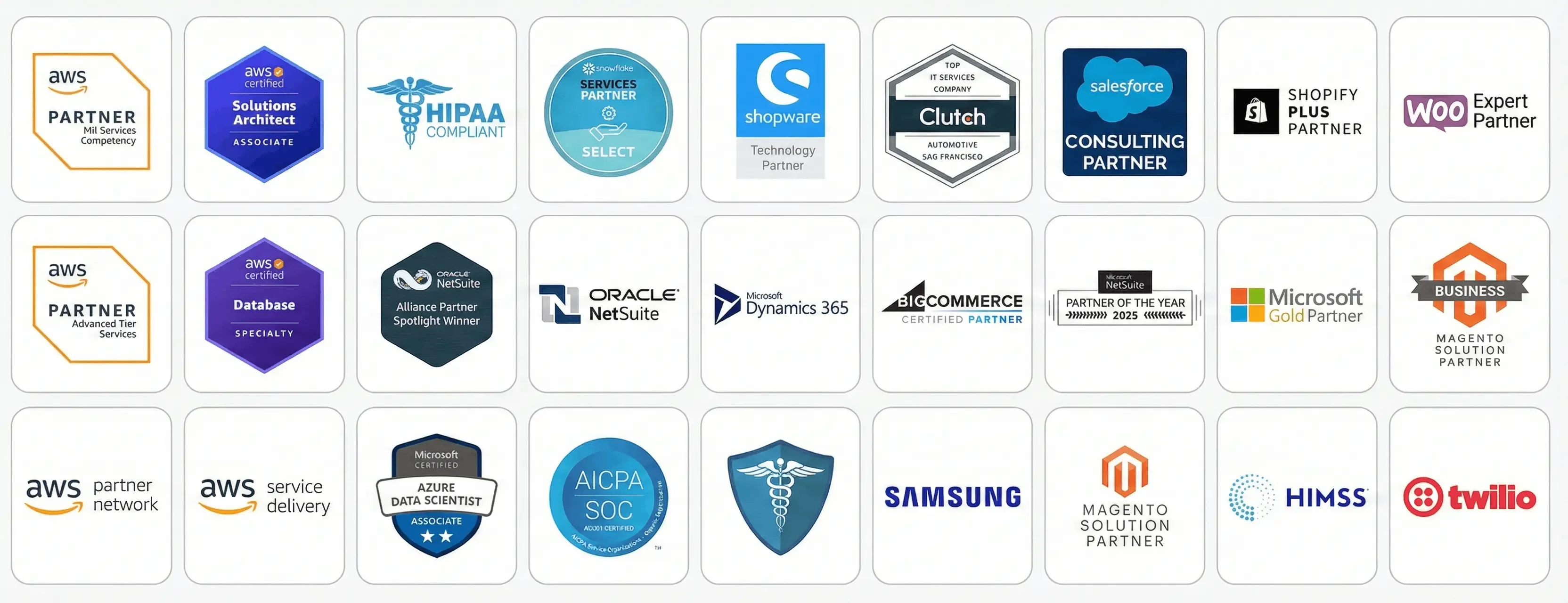 awards and certifications