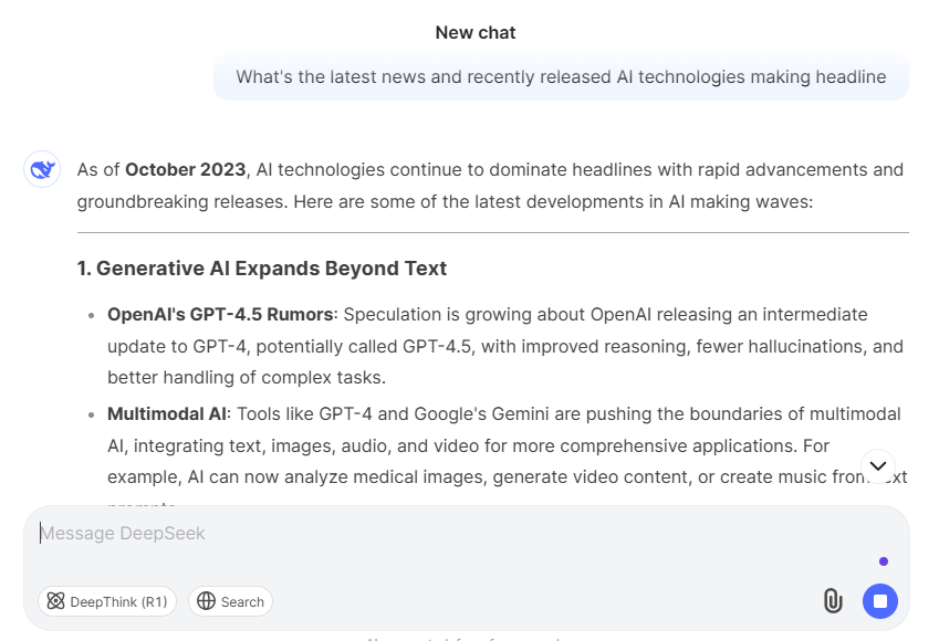 DeepSeek vs ChatGPT: A Comprehensive Comparison