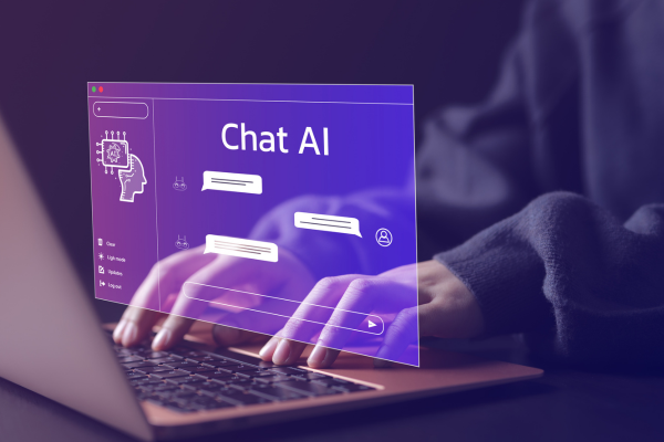 AI chatbot development interface supporting customer and employee conversations