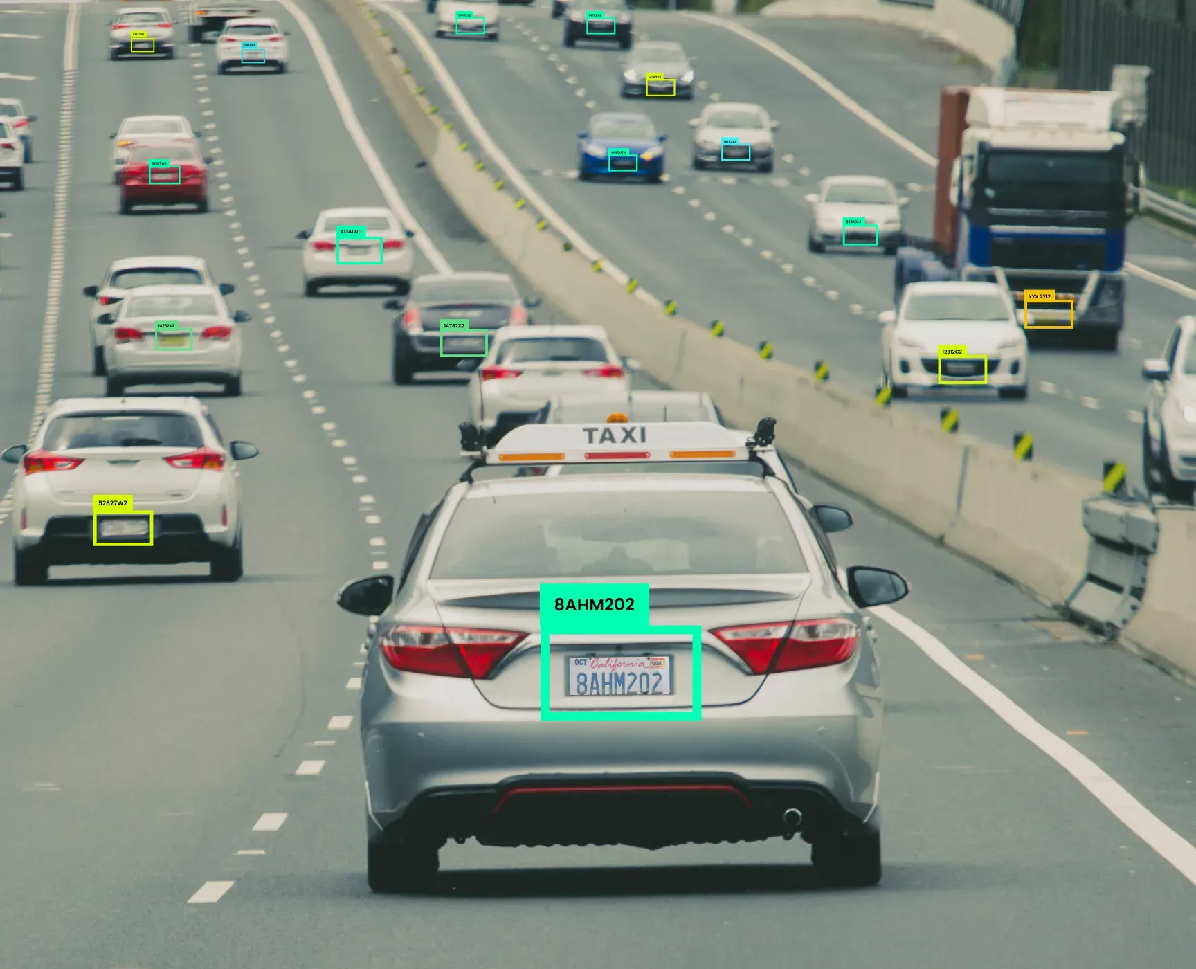 Vehicles monitored with license plate recognition and computer vision analytics